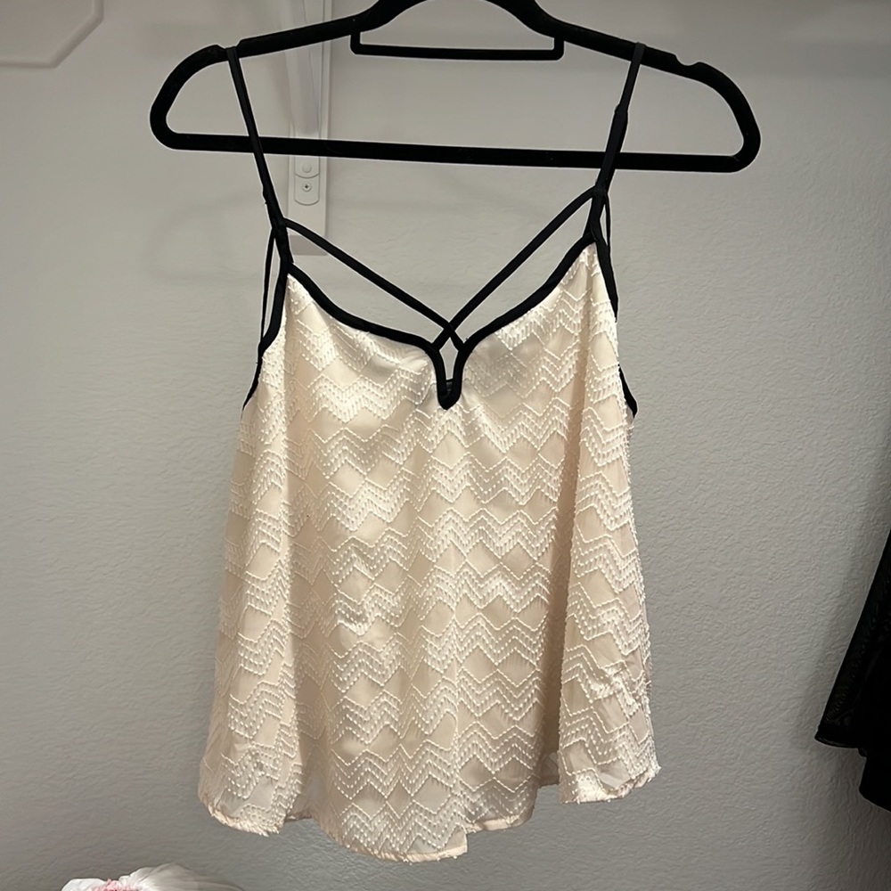 ASTR B&W Strappy Top